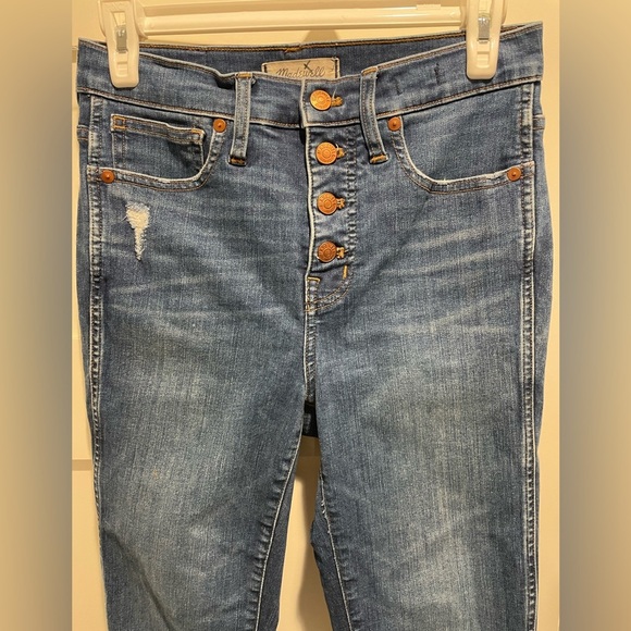 MADEWELL 10” High-Rise Skinny Exposed Buttons Jeans - Picture 6 of 12